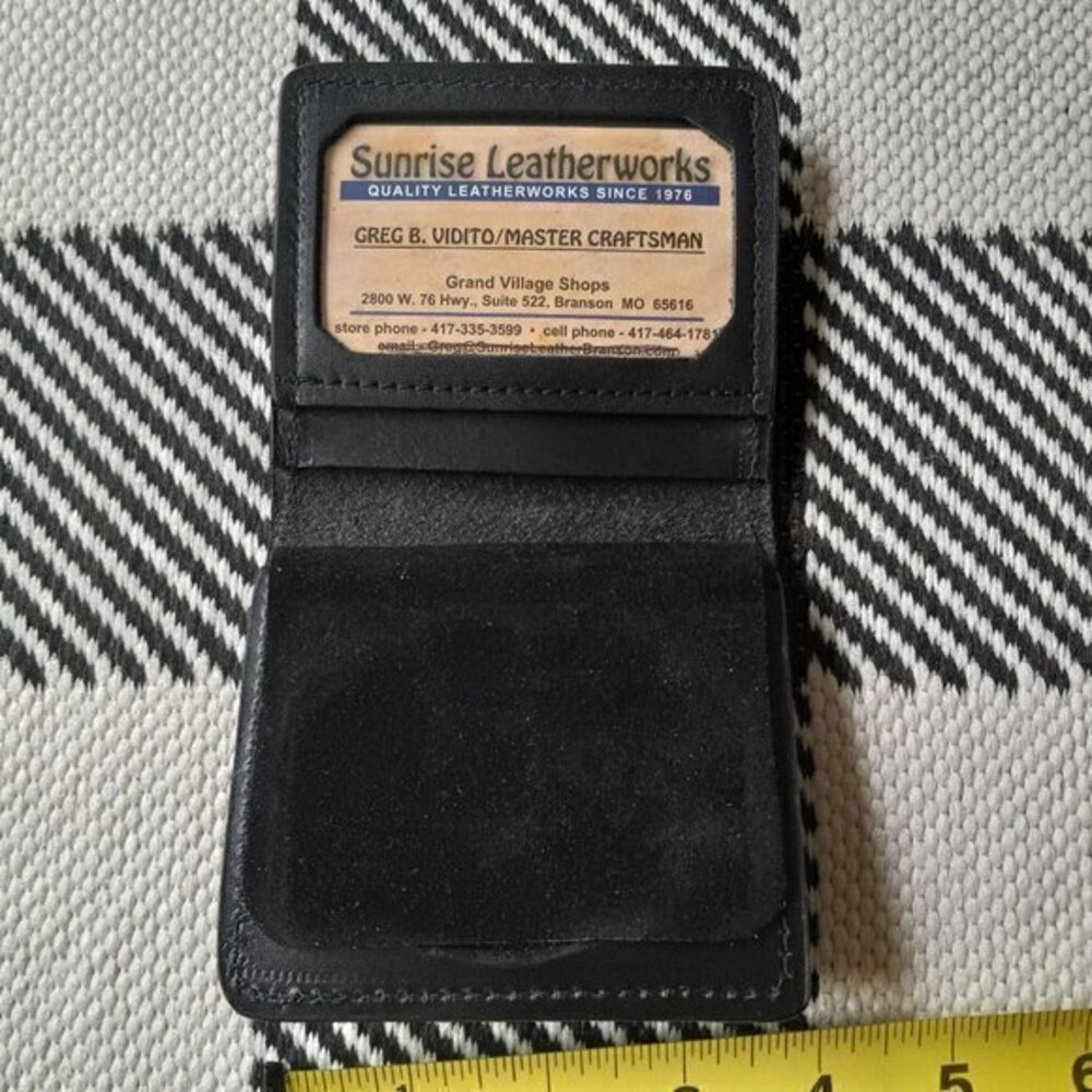 Leather Badge Wallet